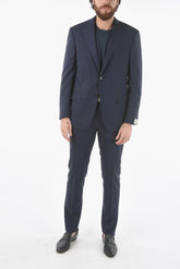 virgin wool MANTUA belt loops 2-button suit